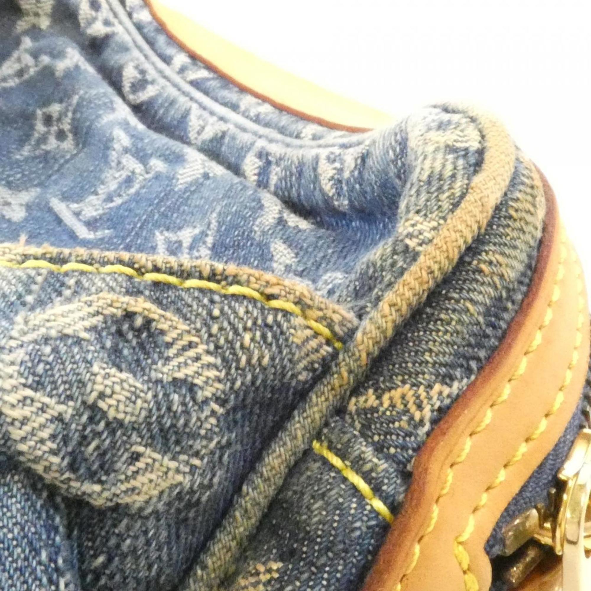 Louis Vuitton Blue Denim Shoulder Bag