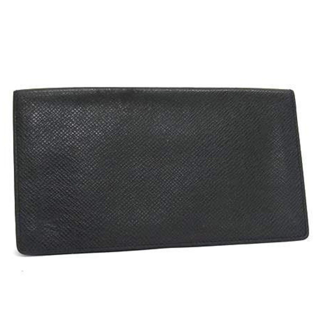Louis Vuitton Ardoise Black Taiga Leather Long Wallet