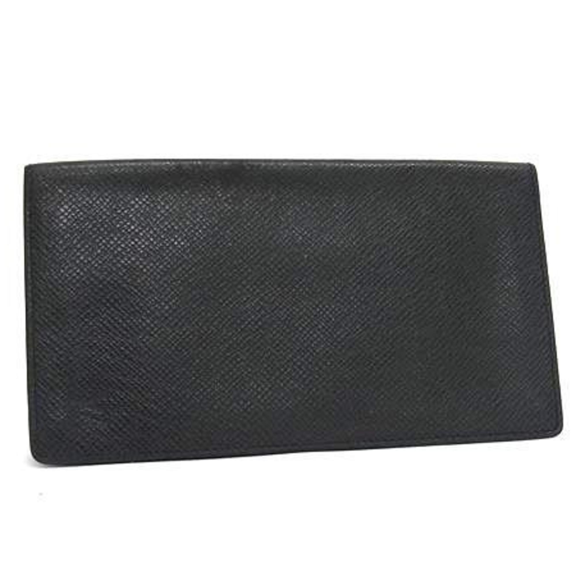 Louis Vuitton Ardoise Black Taiga Leather Long Wallet