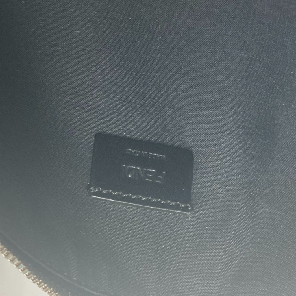 Fendi Black Brown Leather Clutch Bag