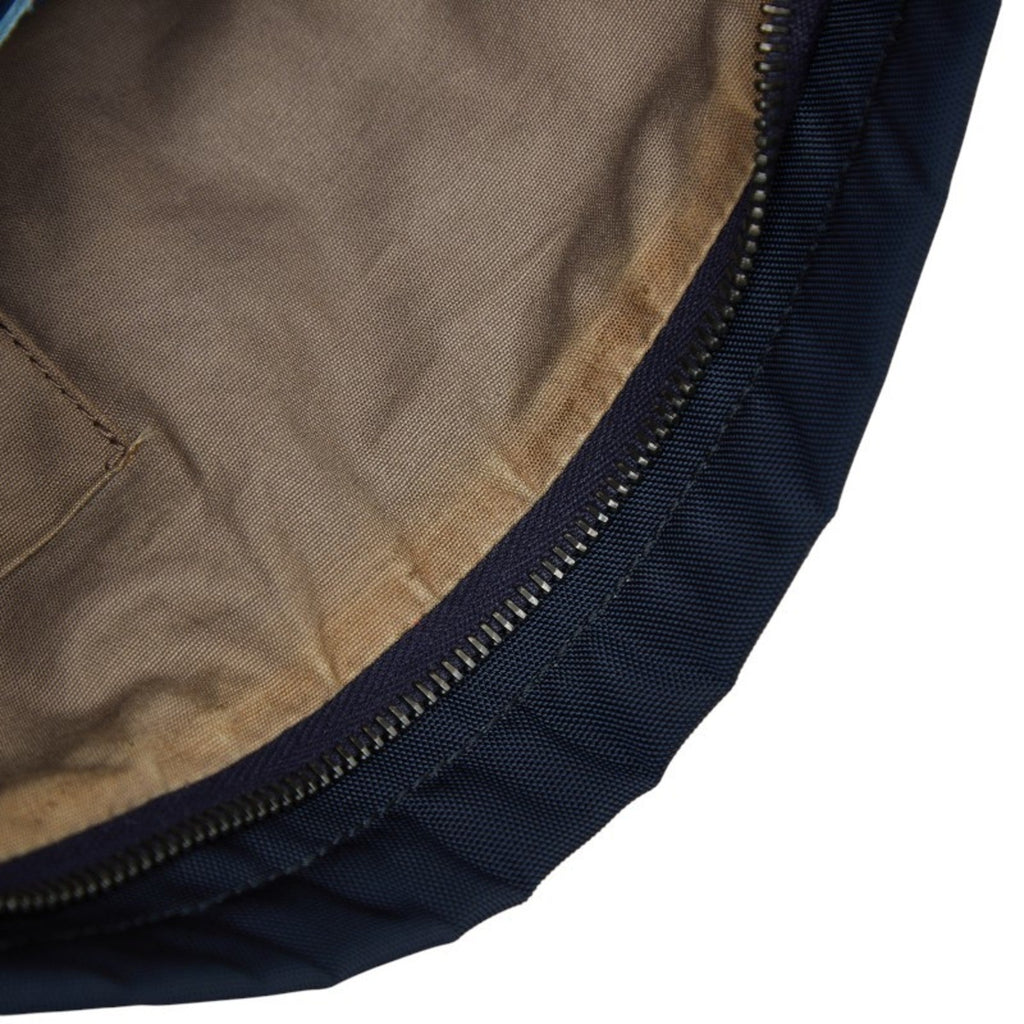 Bottega Veneta Blue Navy Leather Nylon Shoulder Bag