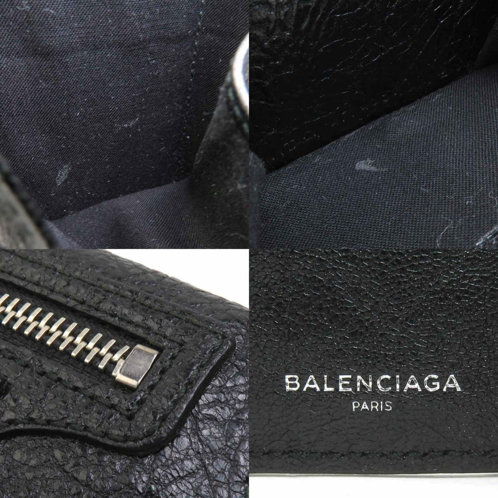Balenciaga Black Leather Wallet (Tri-Fold)