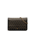 Chanel Black Suede Chain/Shoulder Wallet