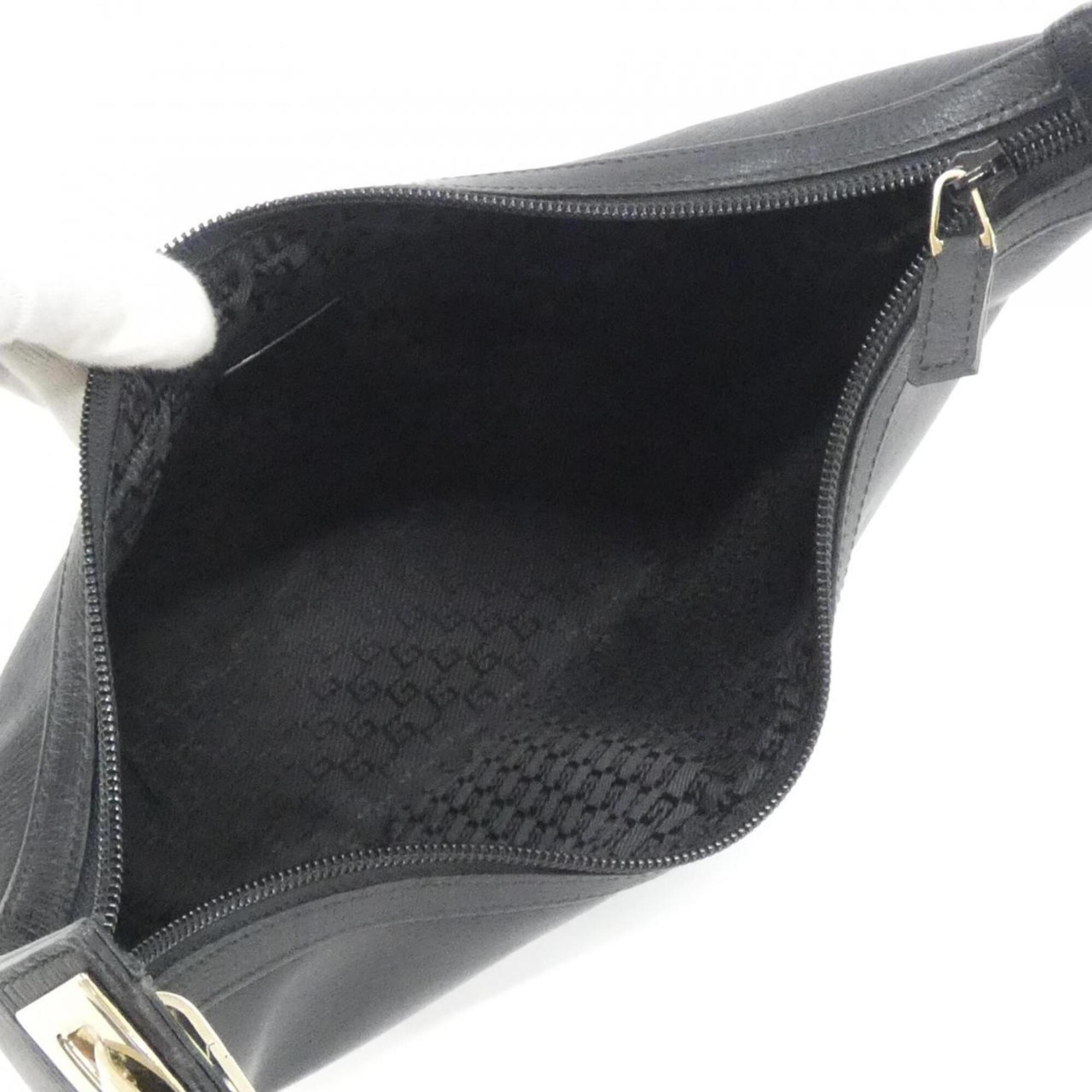 Gucci Black Leather Shoulder Bag (Pre-Owned)