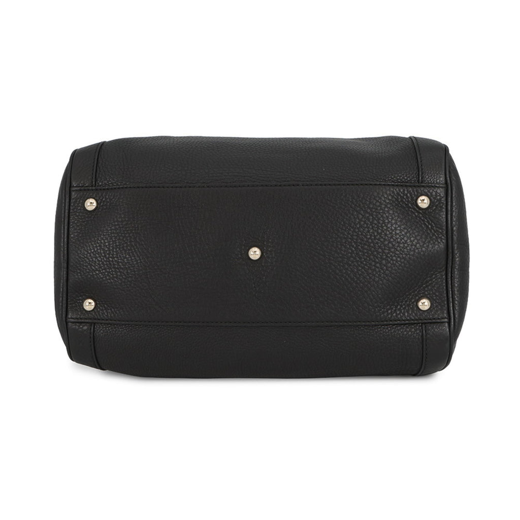 Gucci Black Leather Boston Bag (Pre-Owned)
