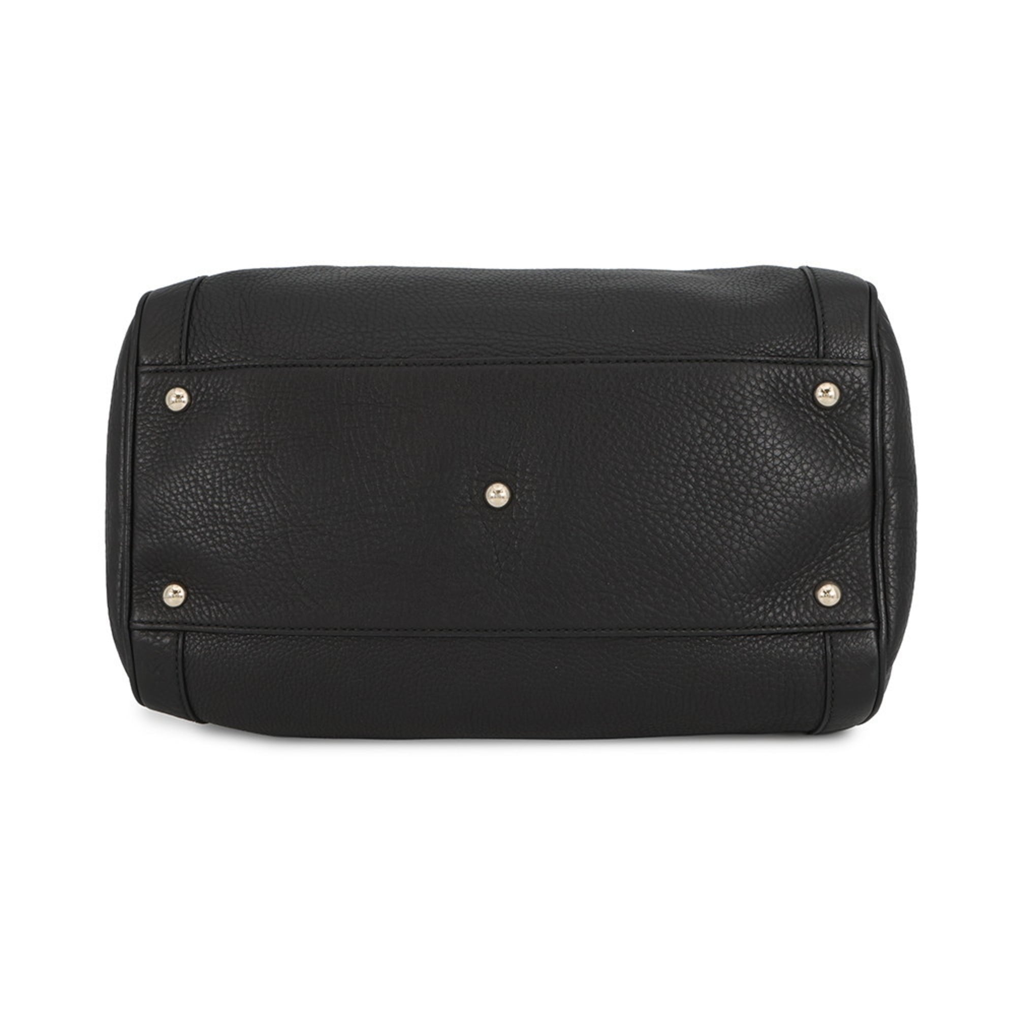 Gucci Black Leather Boston Bag (Pre-Owned)