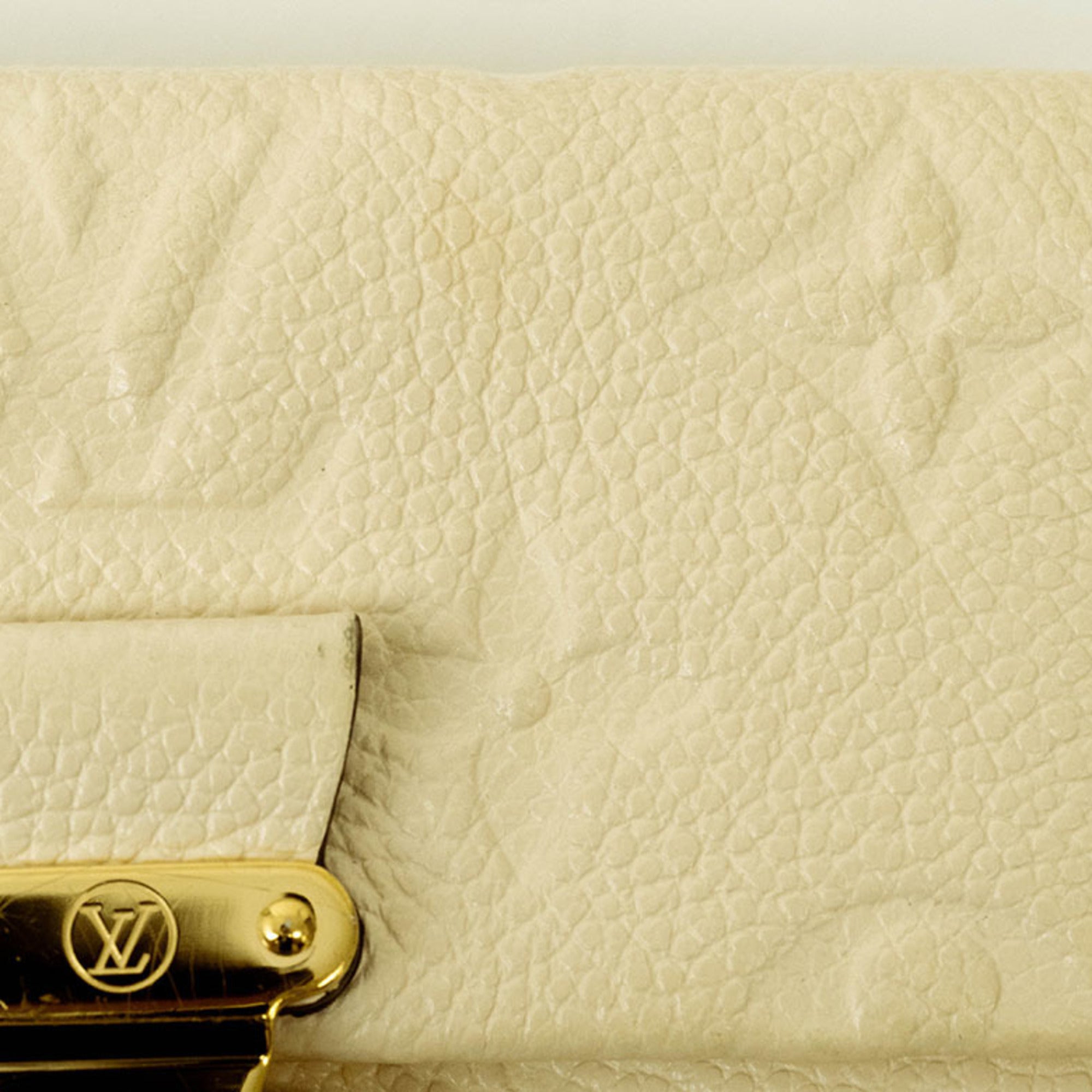 Louis Vuitton Cream Monogram Empreinte Leather Wallet