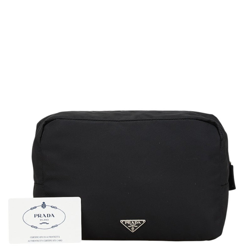 Prada Black Nylon Pouch