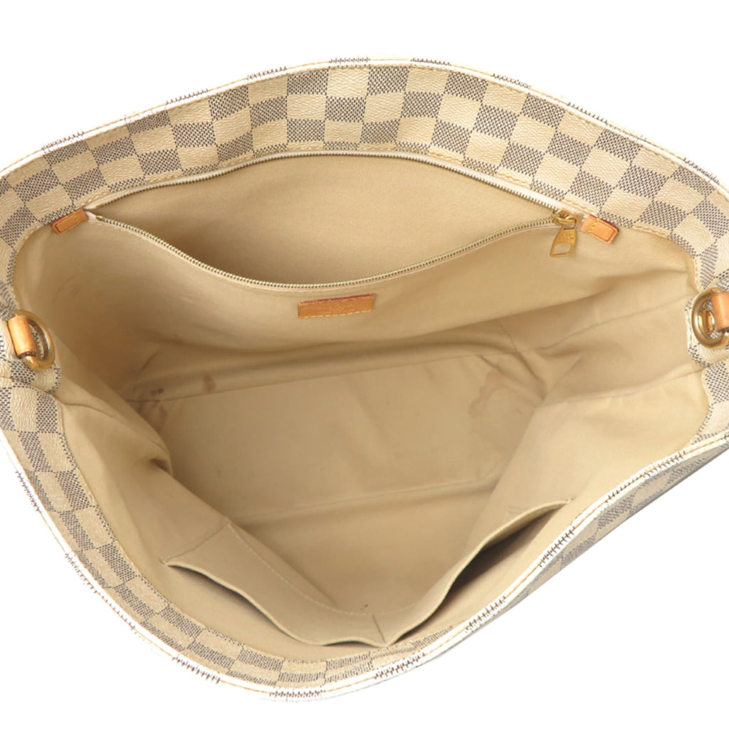 Louis Vuitton White Damier Azur Tote Bag