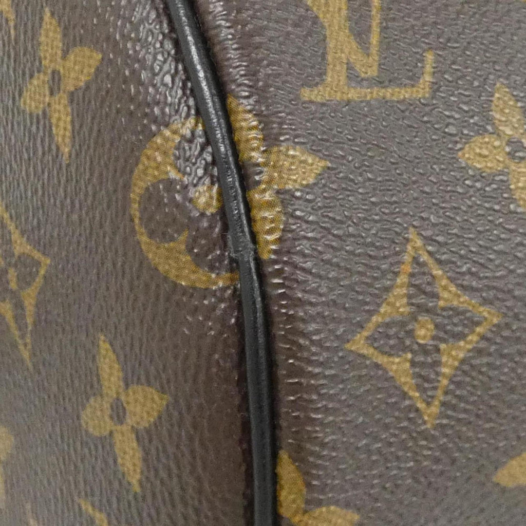 Louis Vuitton Black Brown Coated Canvas Shoulder Bag