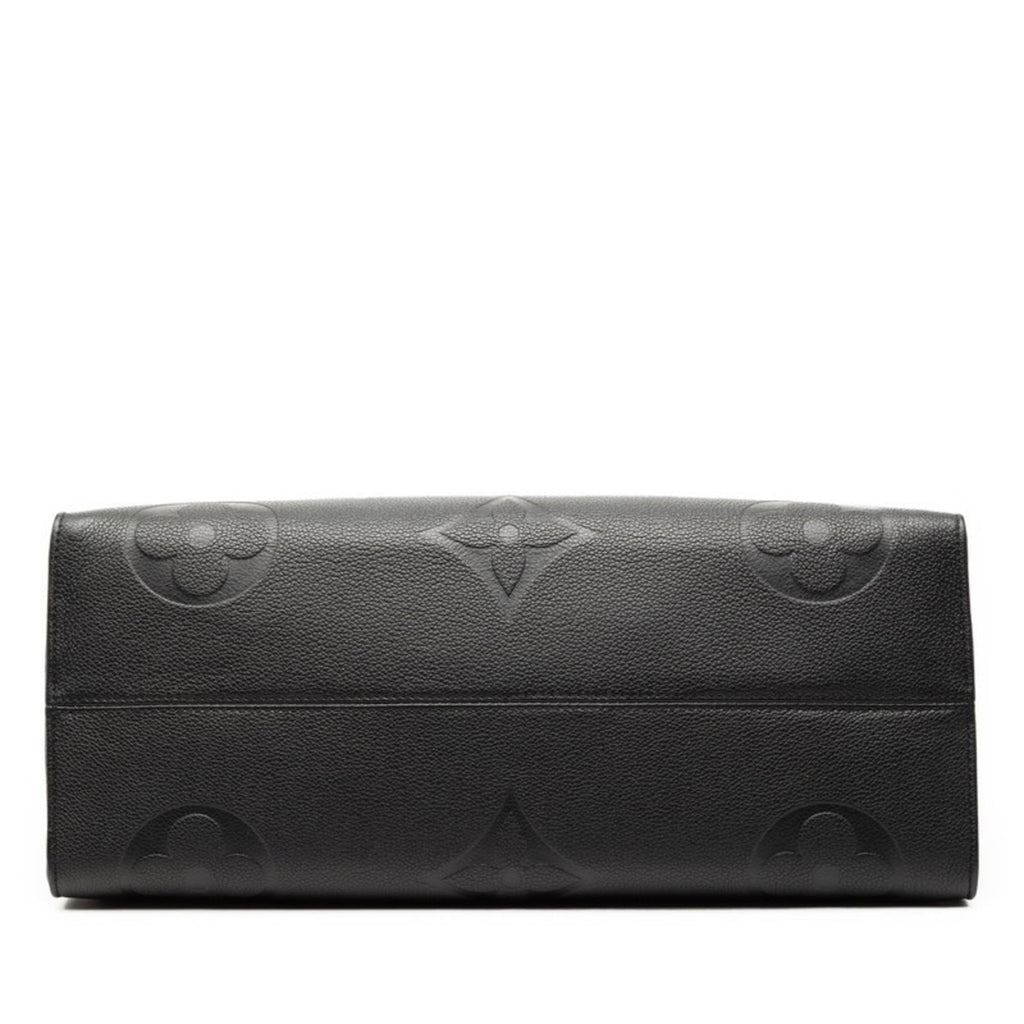 Louis Vuitton Black Noir Leather Shoulder Bag Tote Bag