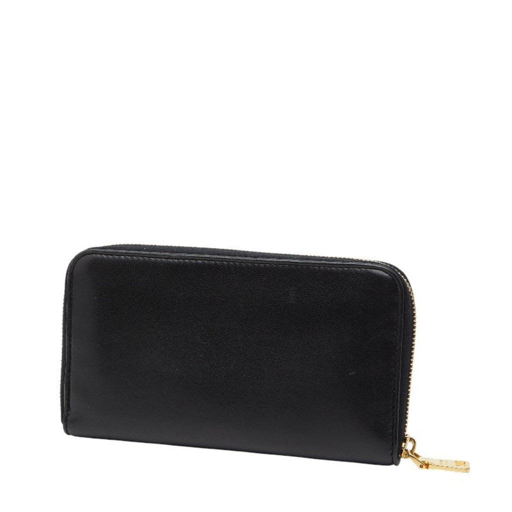 Prada Black Leather Long Wallet (Bi-Fold)