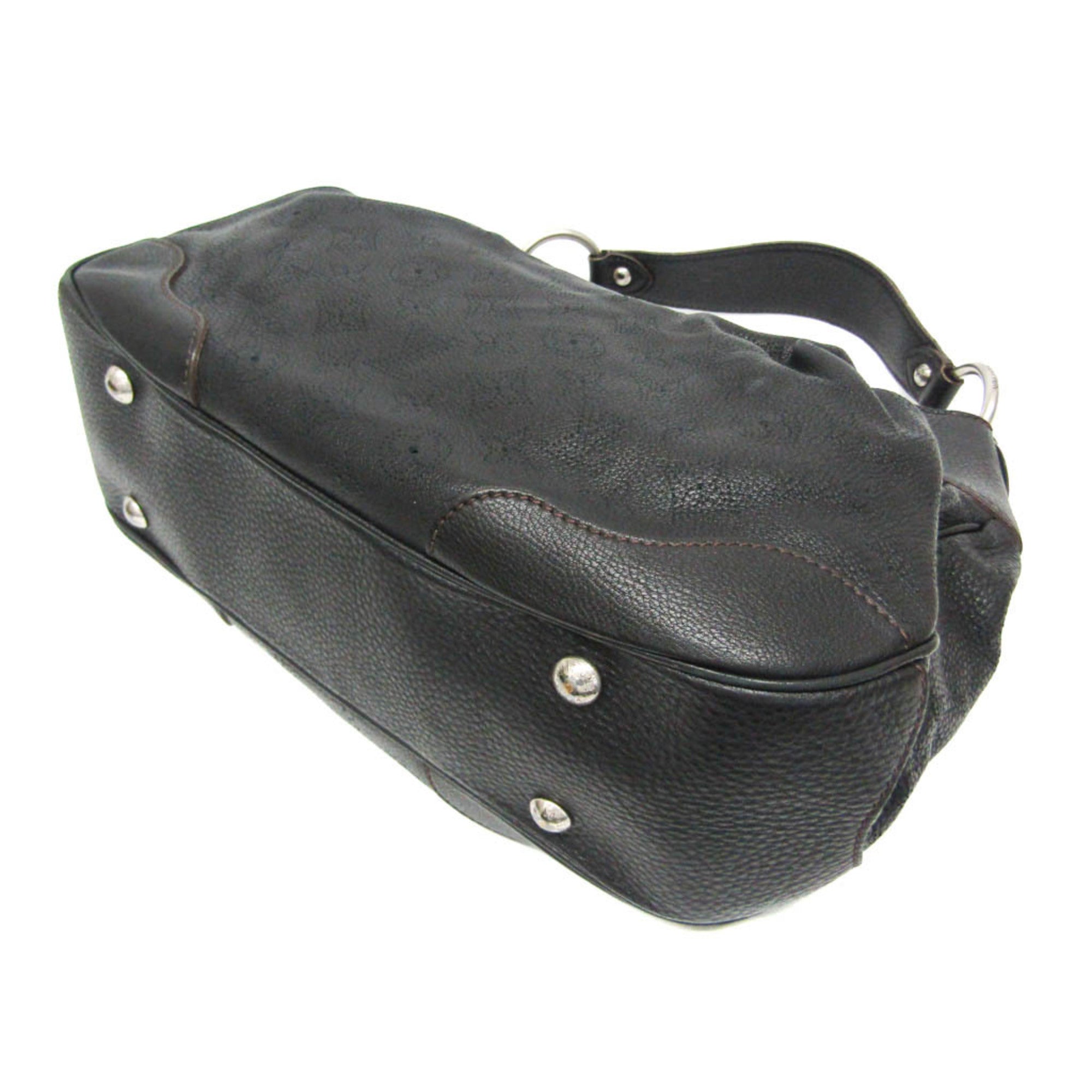 Louis Vuitton Mahina Noir Mahina Leather Shoulder Bag