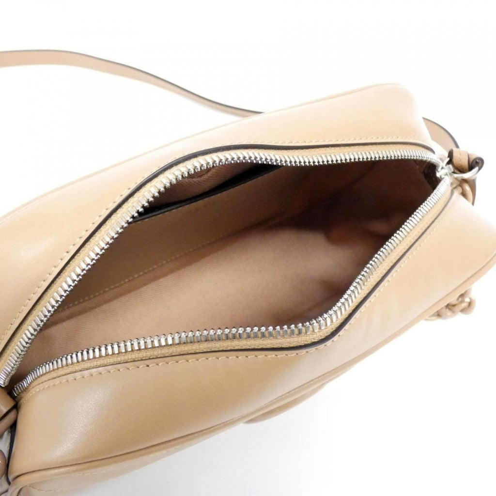 Gucci Beige Quilting Leather Shoulder Bag (Pre-Owned)