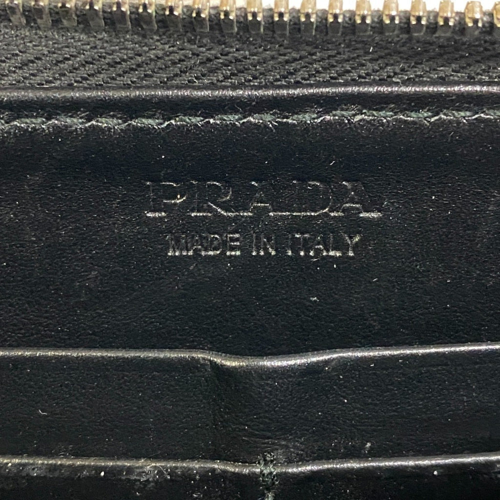 Prada Saffiano Black Leather Saffiano Triangle Beach Bag Sling Bag