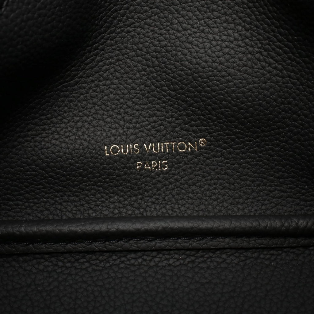 Louis Vuitton Black Brown Noir Coated Canvas Leather Tote Bag