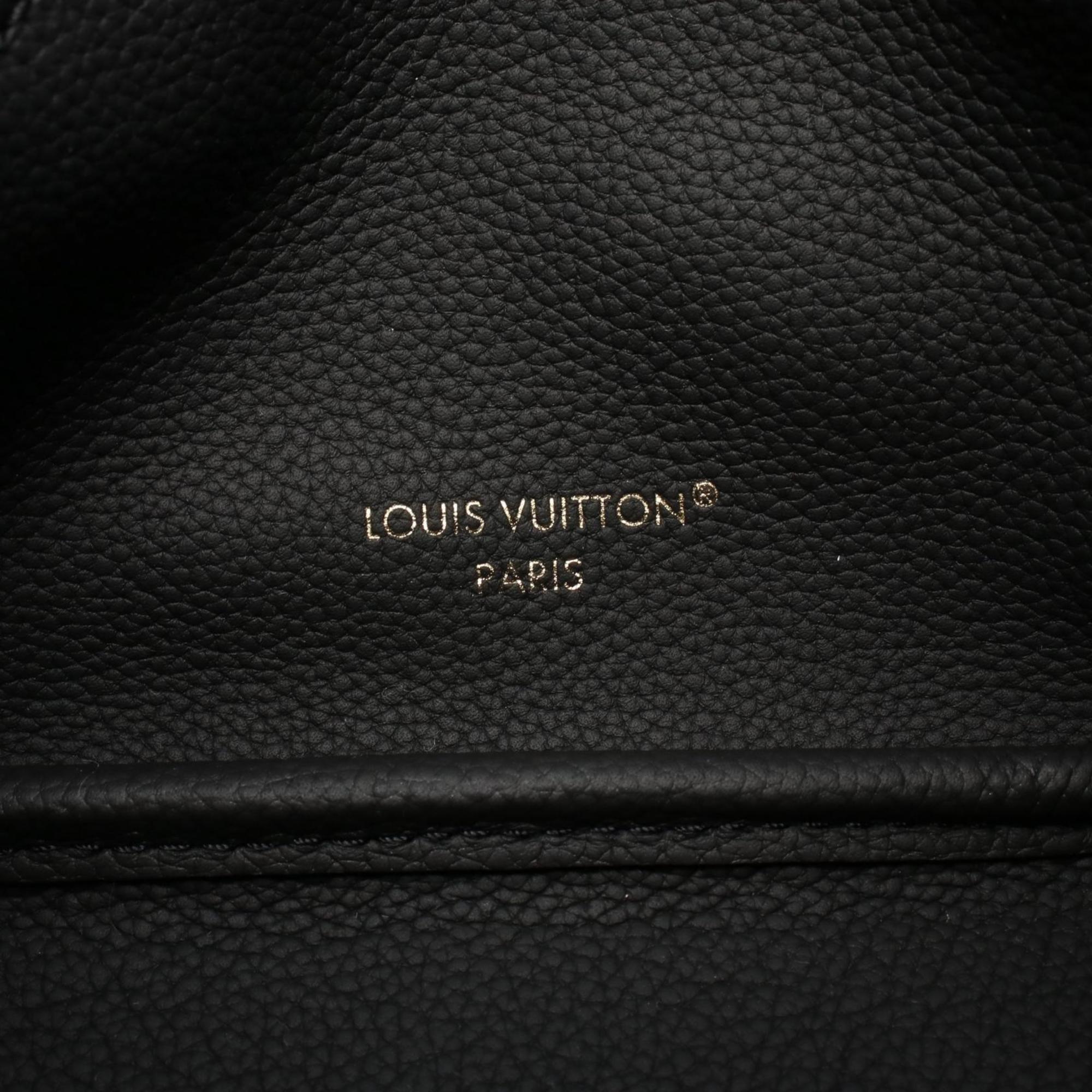 Louis Vuitton Black Brown Noir Coated Canvas Leather Tote Bag