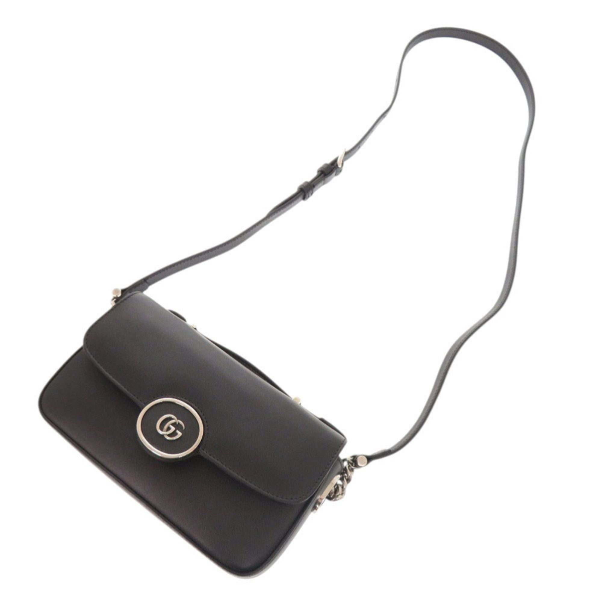 Gucci Black Leather Shoulder Bag (Pre-Owned)