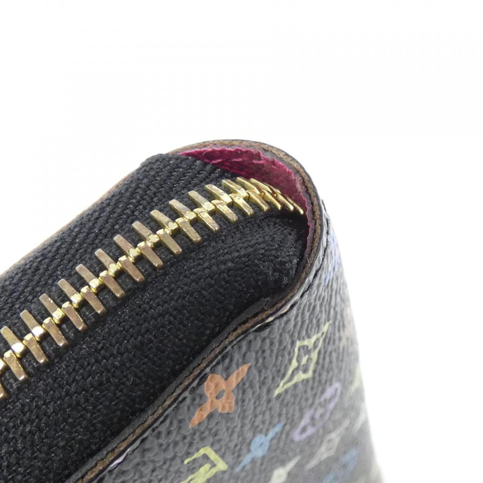 Louis Vuitton Black Grenade Multi-Color Coated Canvas Long Wallet