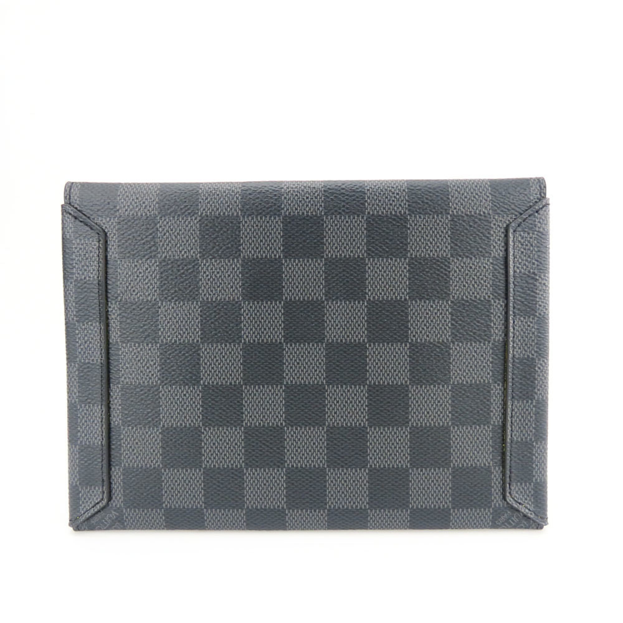 Louis Vuitton Damier Graphite Black Gray Damier Graphite Clutch Bag