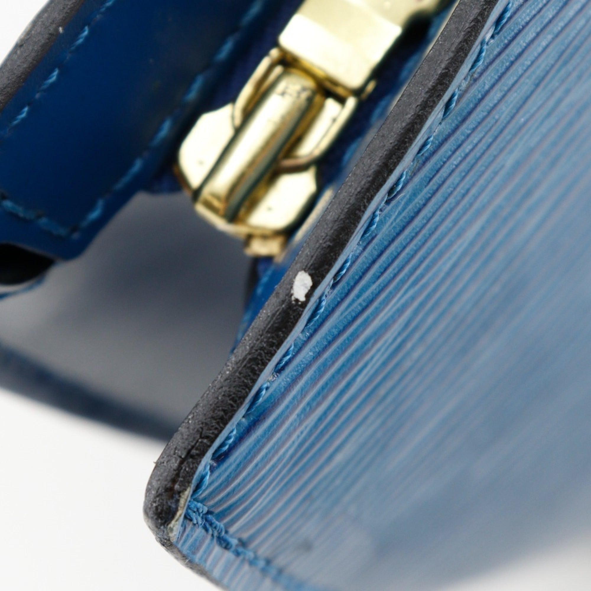 Louis Vuitton Epi Blue Toledo Blue Epi Leather Handbag