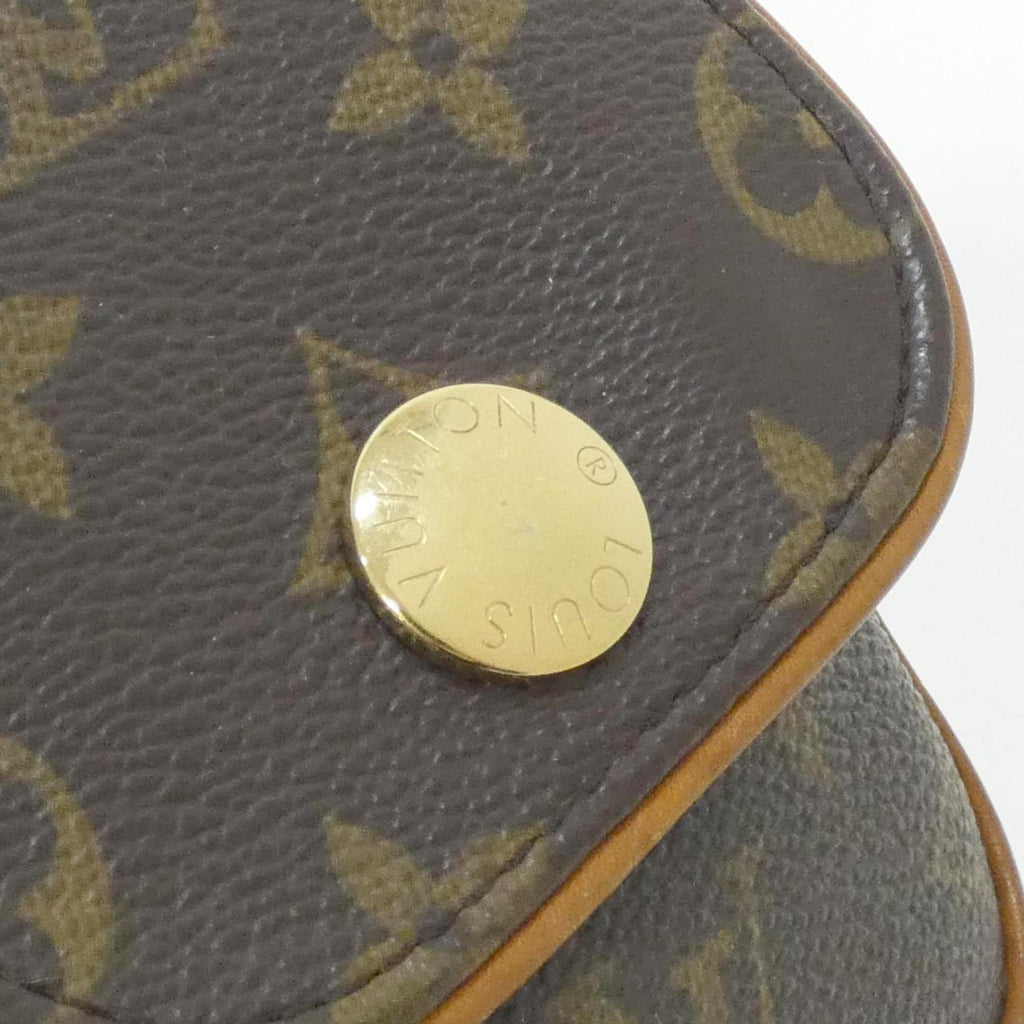 Louis Vuitton Brown Coated Canvas Pochette Shoulder Bag