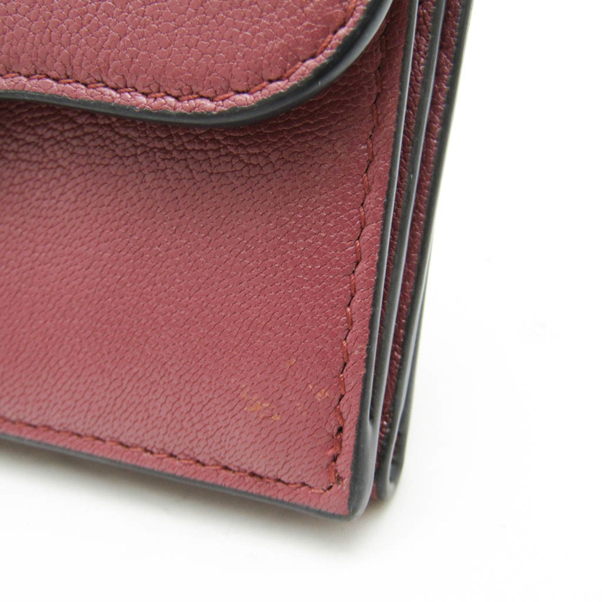 Christian Dior Dusty Pink Leather Wallet (Tri-Fold) (Pre-Owned)