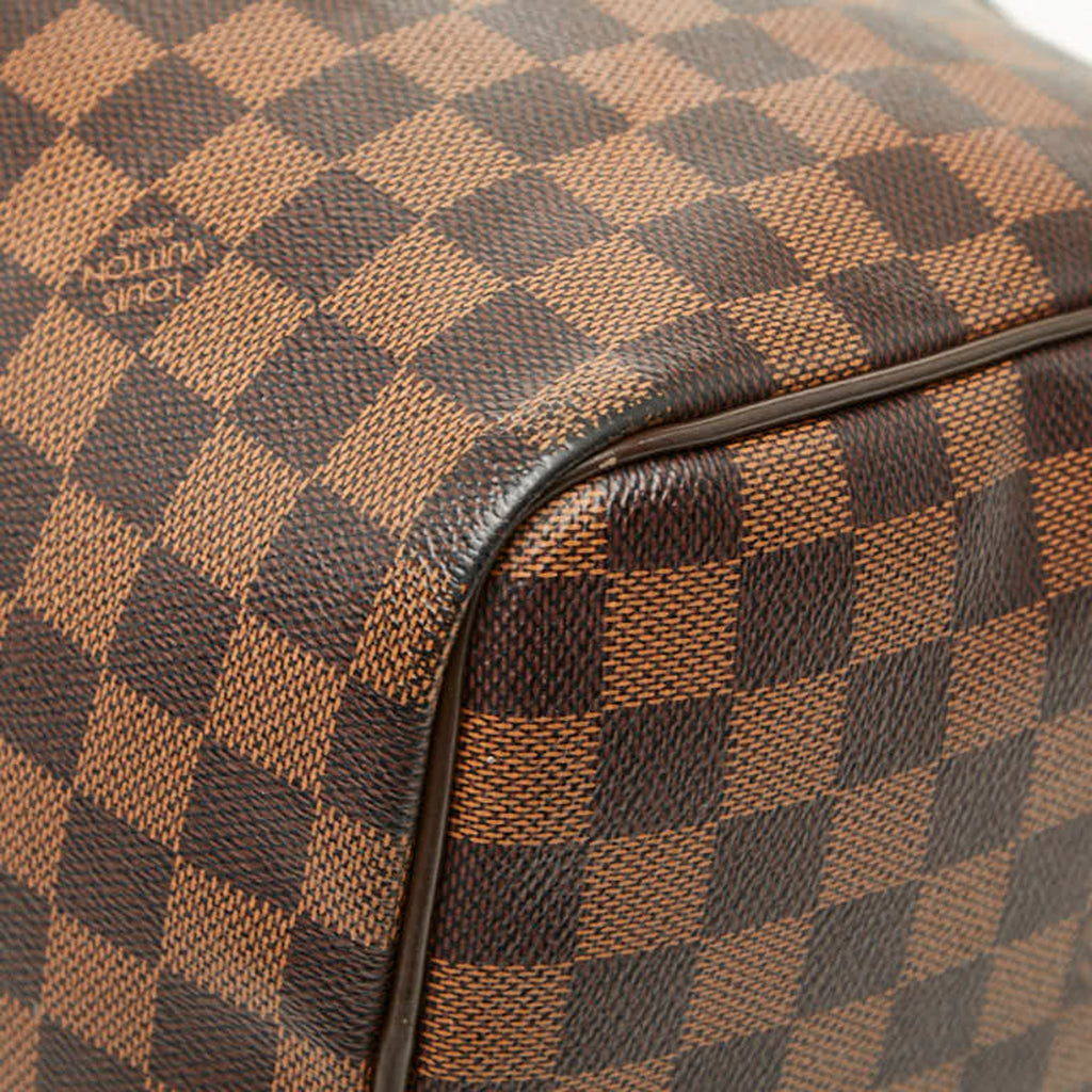 Louis Vuitton Damier Brown Damier Canvas Ebene Damier Canvas Boston Bag Handbag