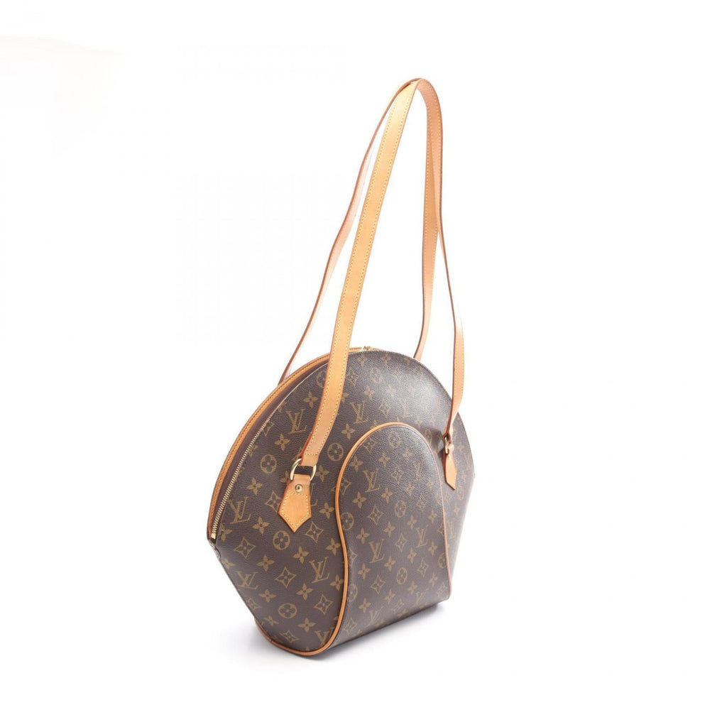 Louis Vuitton Brown Coated Canvas Leather Shoulder Bag