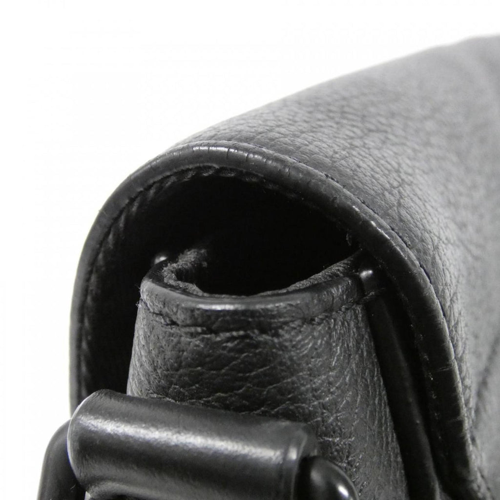 Louis Vuitton Black Leather Shoulder Bag