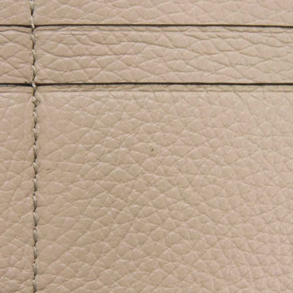 Chloé Gray Leather Long Wallet (Bi-Fold) (Pre-Owned)