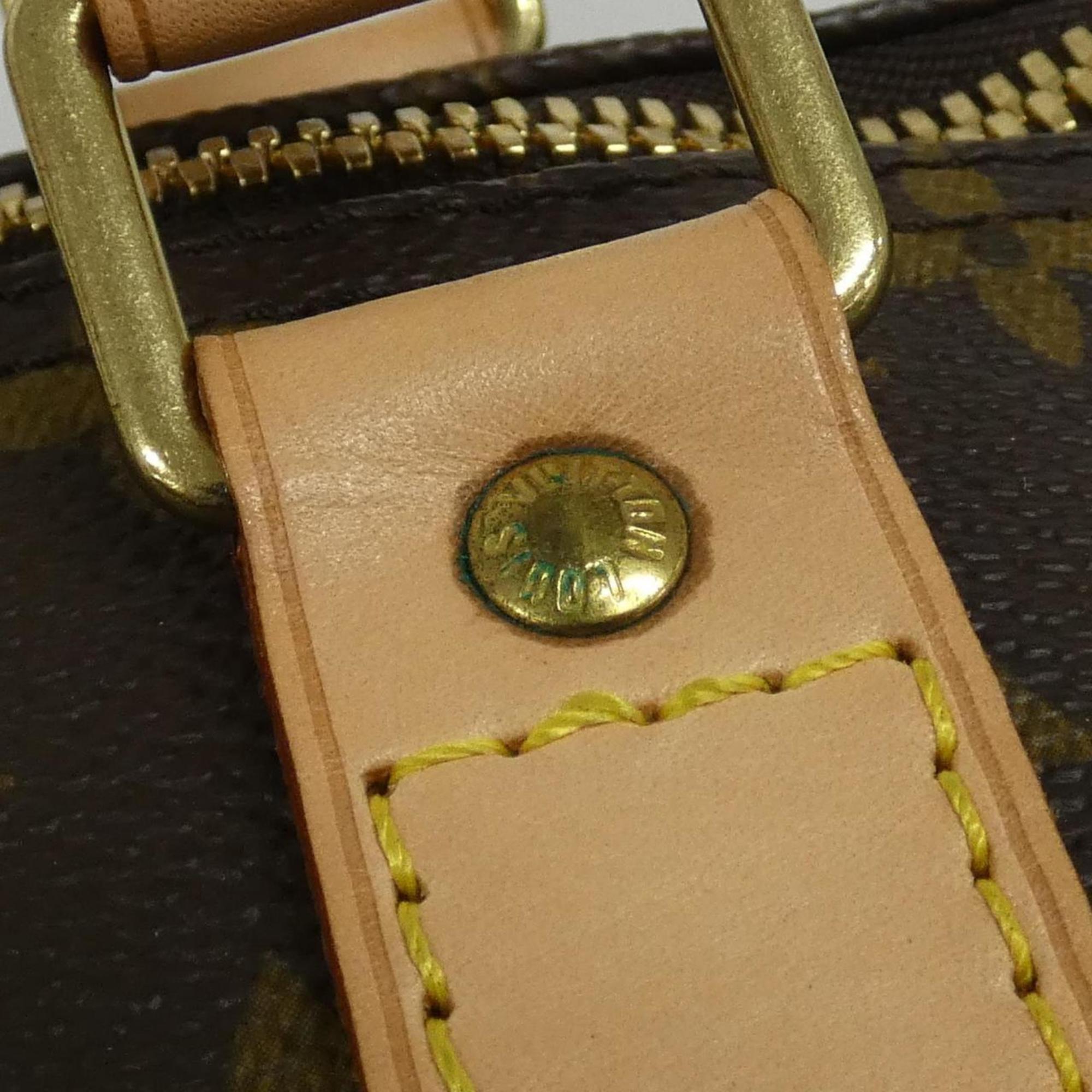 Louis Vuitton Marron Coated Canvas Boston Bag