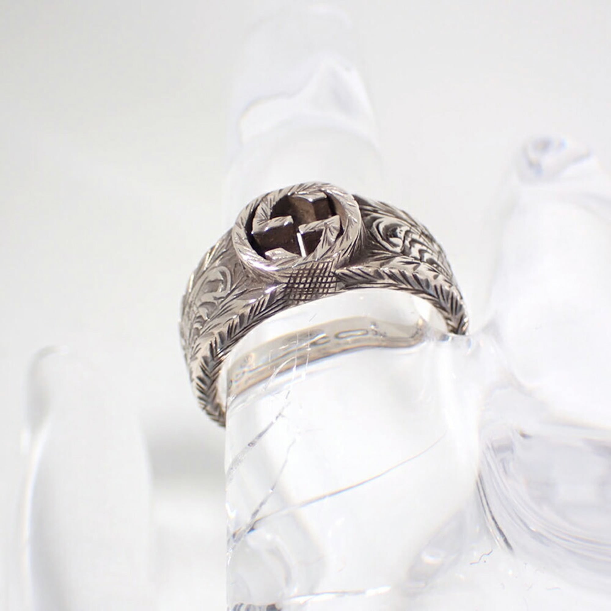 Gucci Silver Sterling Silver 925 Band Ring (Pre-Owned)