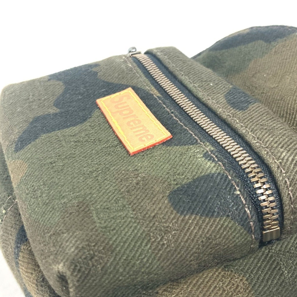 Louis Vuitton Camouflage Green Canvas Backpack