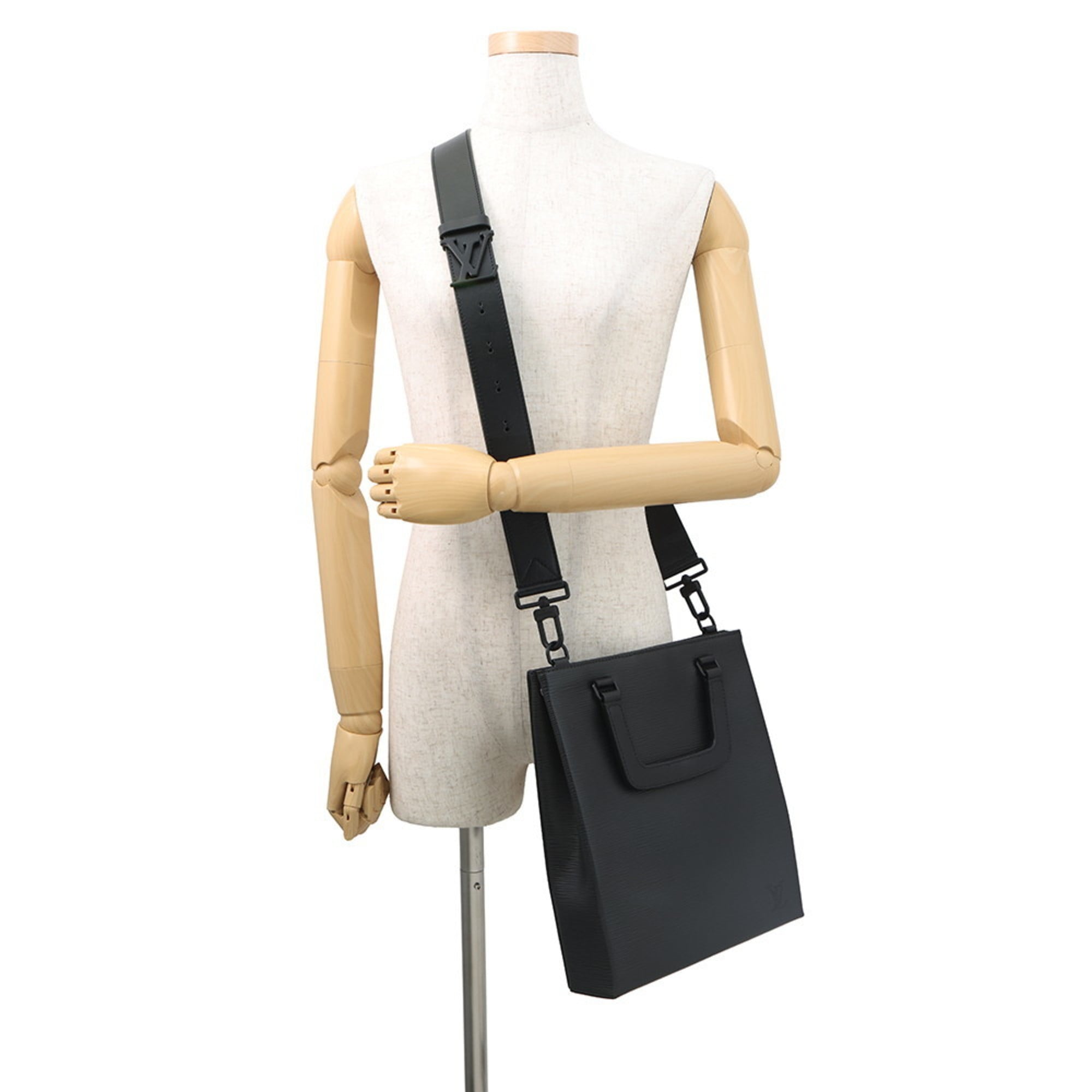Louis Vuitton Black Noir Epi Leather Handbag