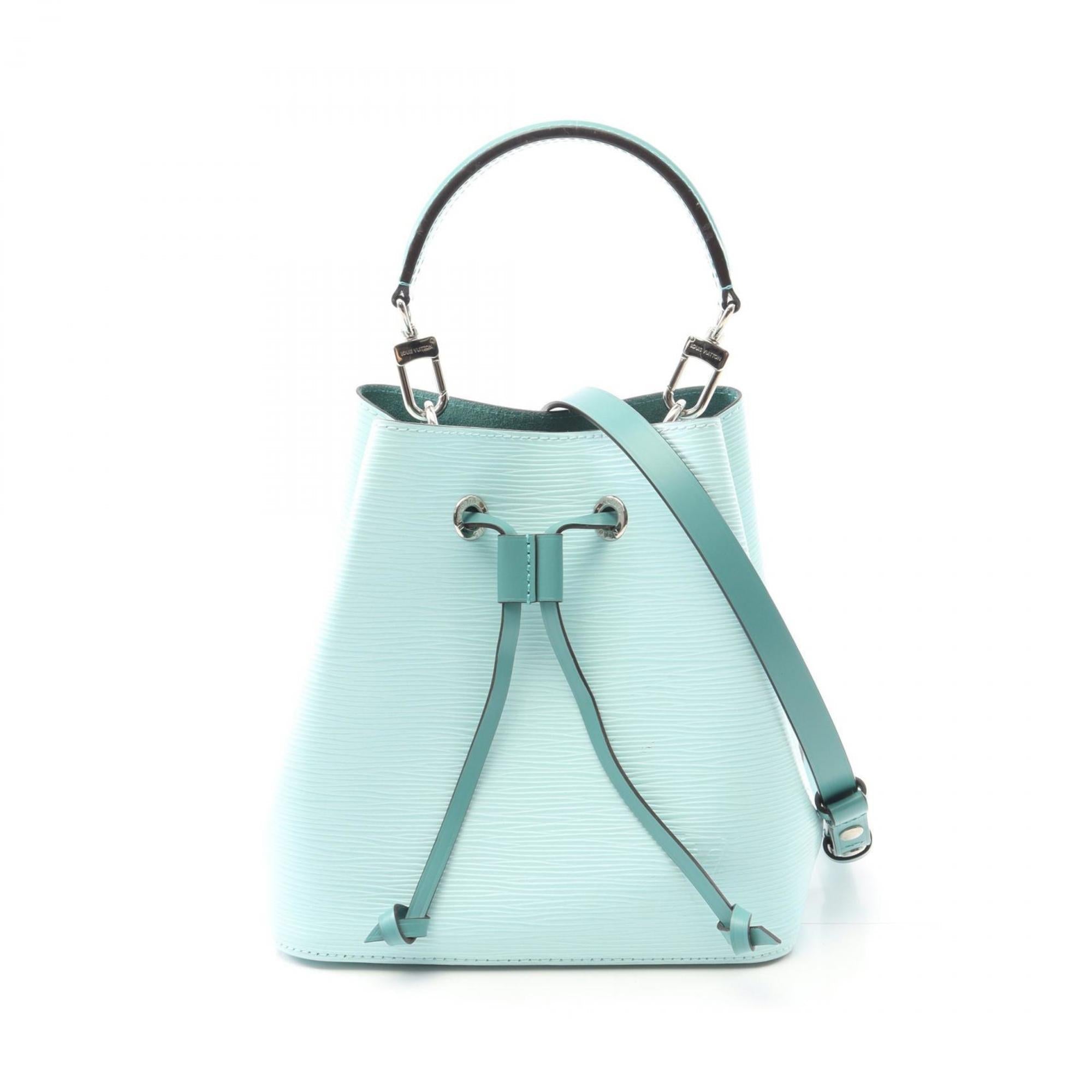 Louis Vuitton Blue Green Epi Leather Handbag