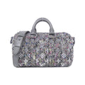 Louis Vuitton Gray Felt Wool Boston Bag