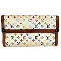 Louis Vuitton Monogram Multi-Color White Yellow Monogram Multicolore Long Wallet (Tri-Fold)