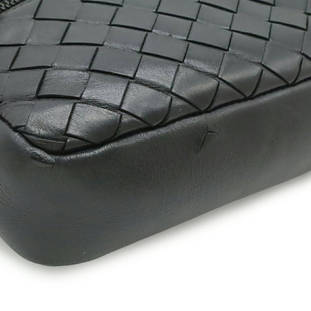 Bottega Veneta Black Leather Sling Bag
