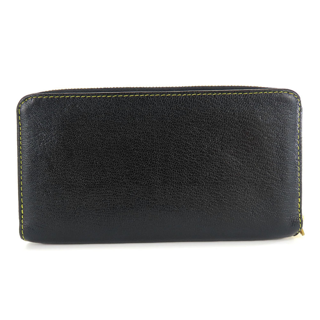 Louis Vuitton Black Leather Long Wallet