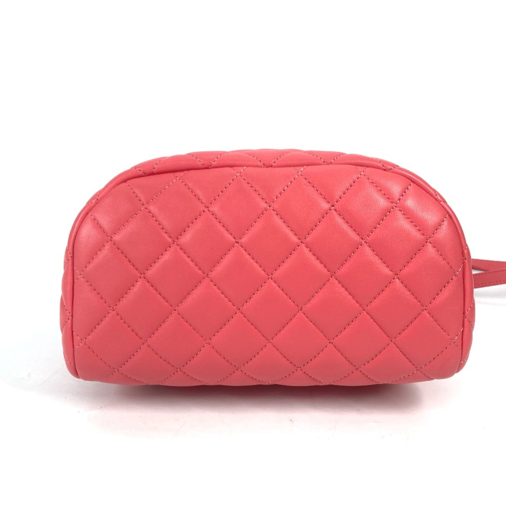 Chanel Pink Leather Backpack