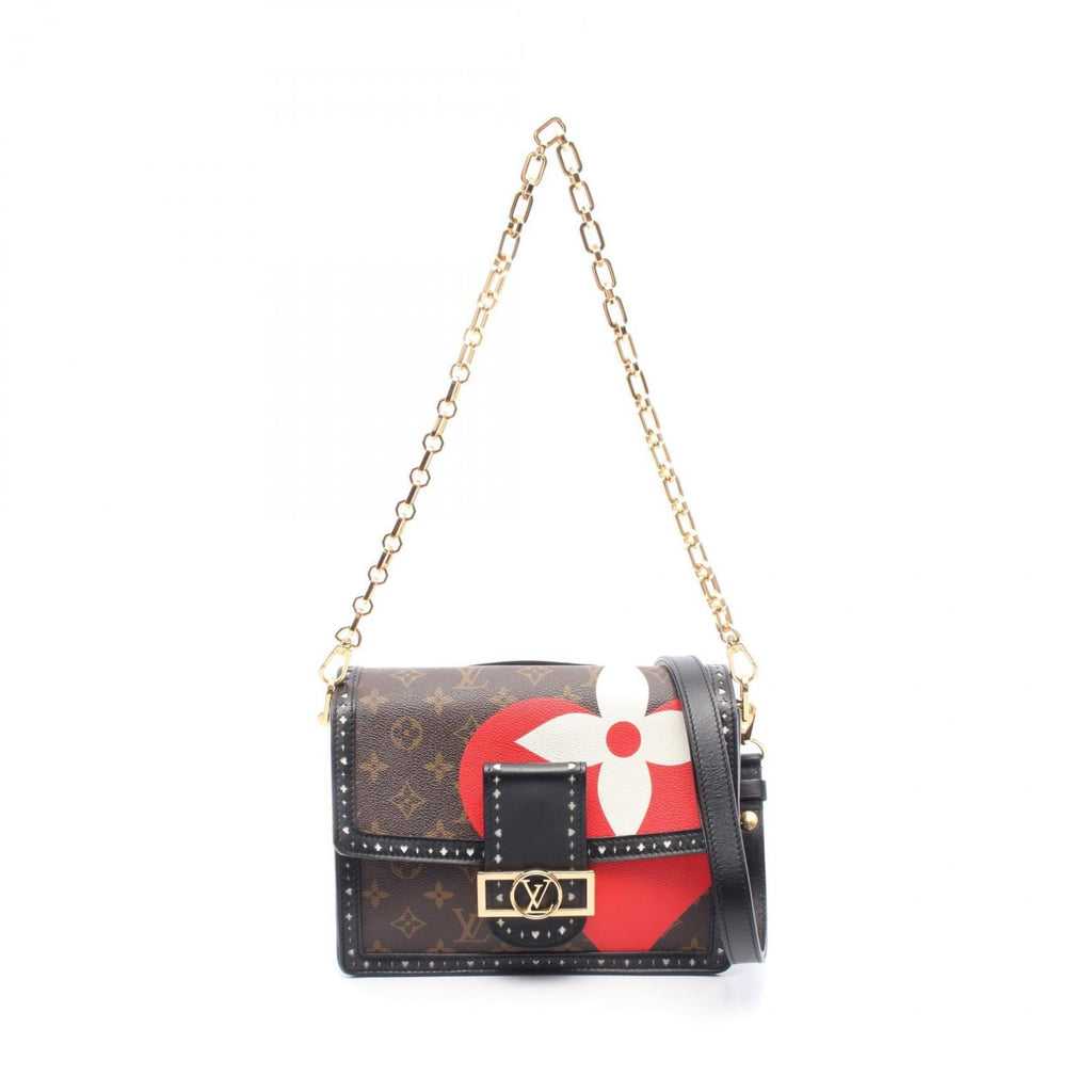 Louis Vuitton Black Brown Multi-Color Monogram Pvc Leather Coated Canvas Shoulder Bag