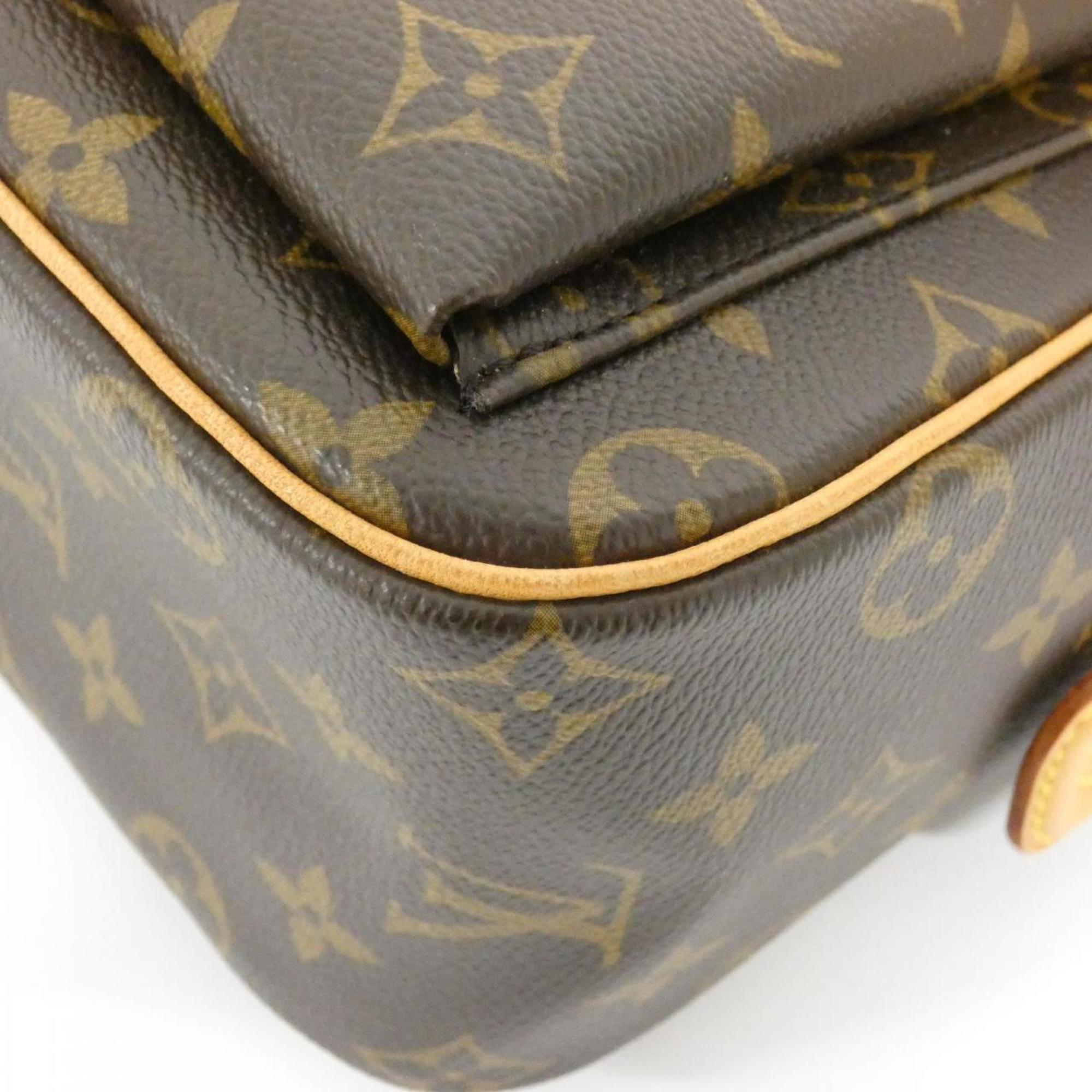 Louis Vuitton Marron Coated Canvas Shoulder Bag