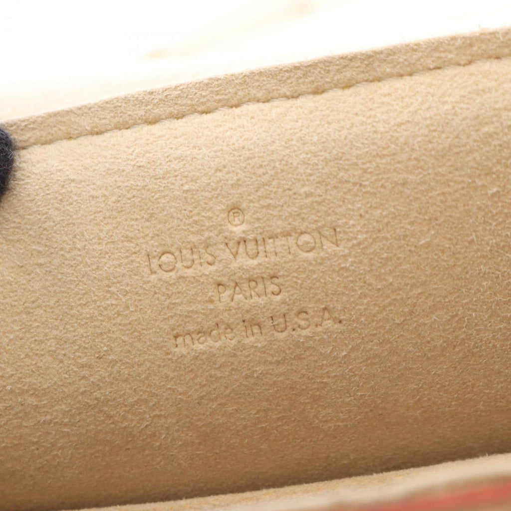 Louis Vuitton Brown Coated Canvas Leather Shoulder Bag