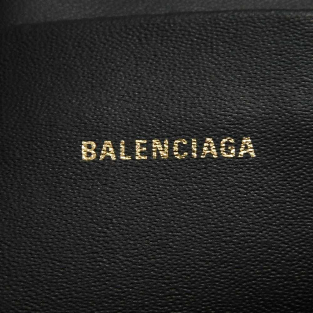 Balenciaga Beige Brown Coated Canvas Leather Clutch Bag Pouch