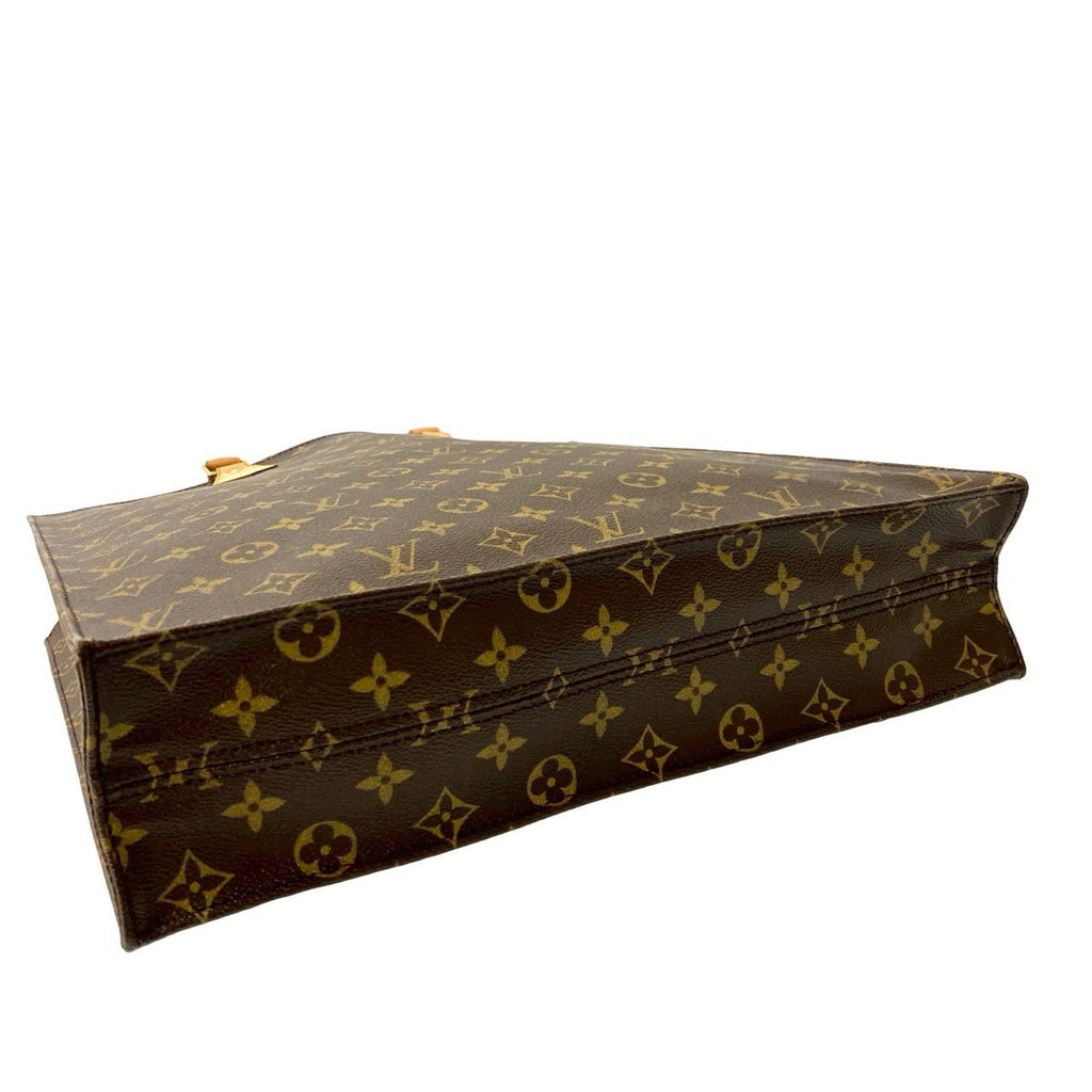 Louis Vuitton Brown Leather Pvc Handbag Tote Bag