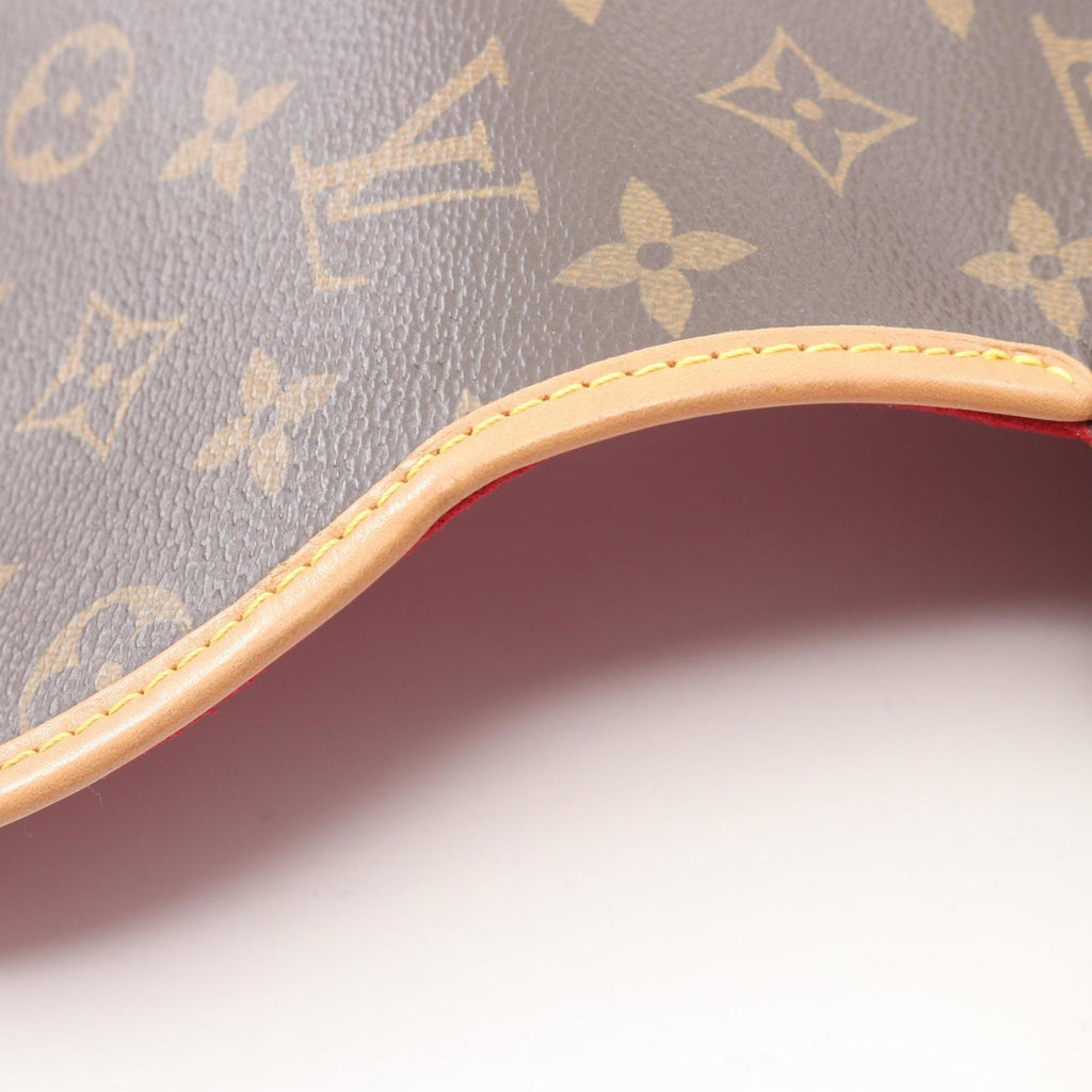 Louis Vuitton Brown Monogram Coated Canvas Leather Shoulder Bag