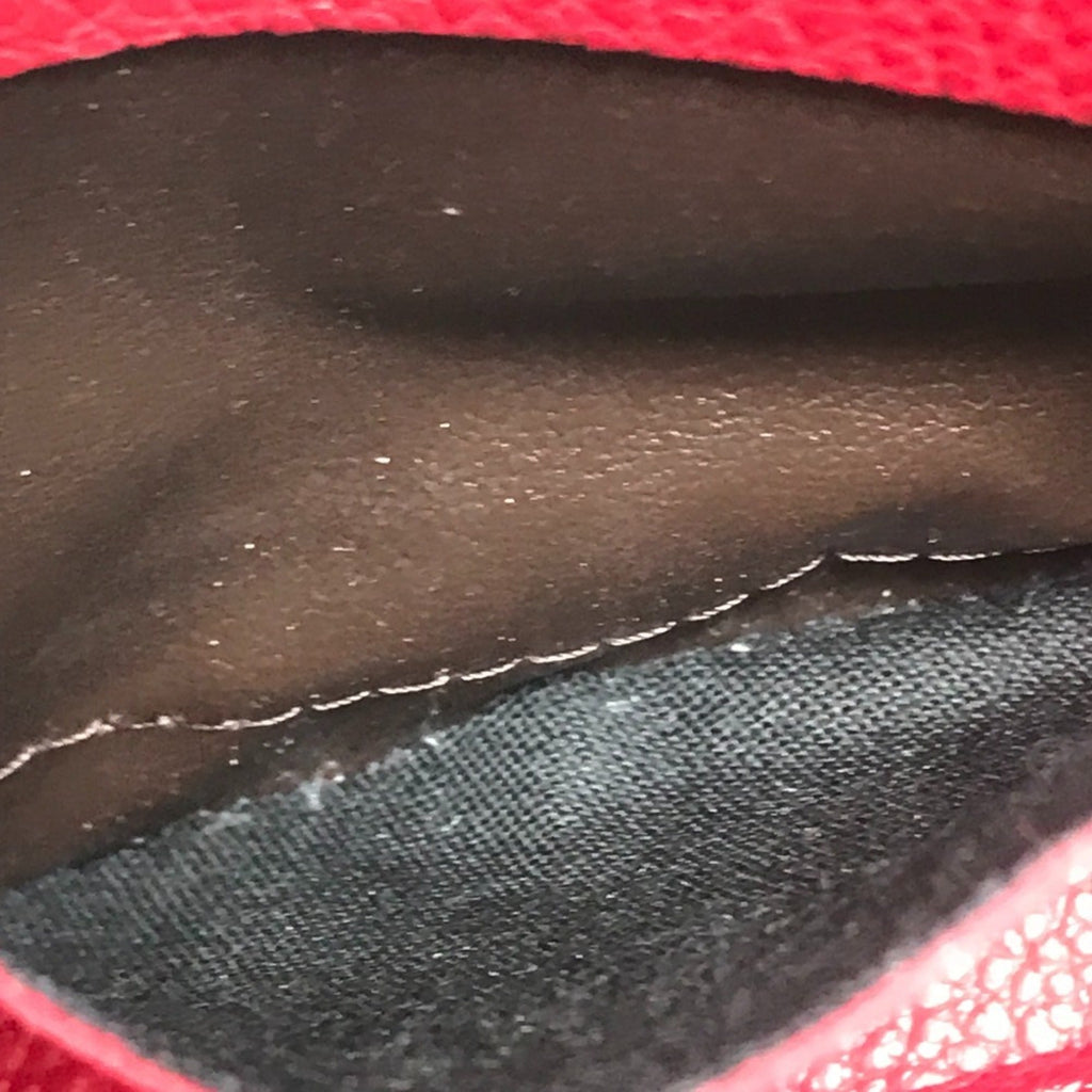 Louis Vuitton Monogram Empreinte Cherry Red Color Monogram Empreinte Long Wallet