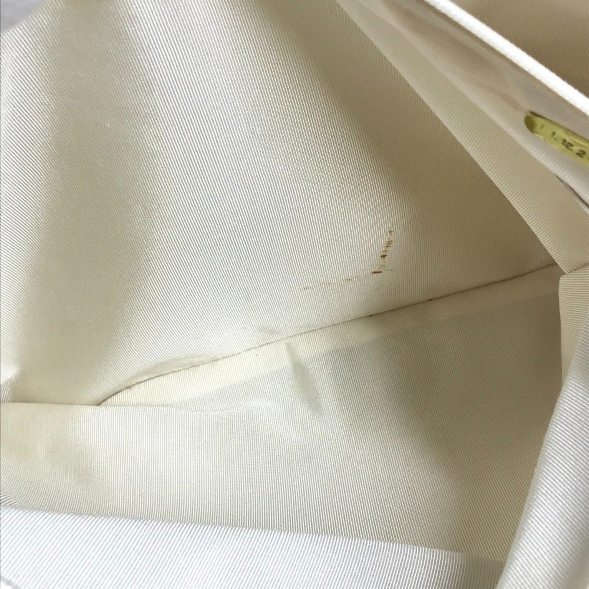 Chanel White Leather Shoulder Bag Tote Bag