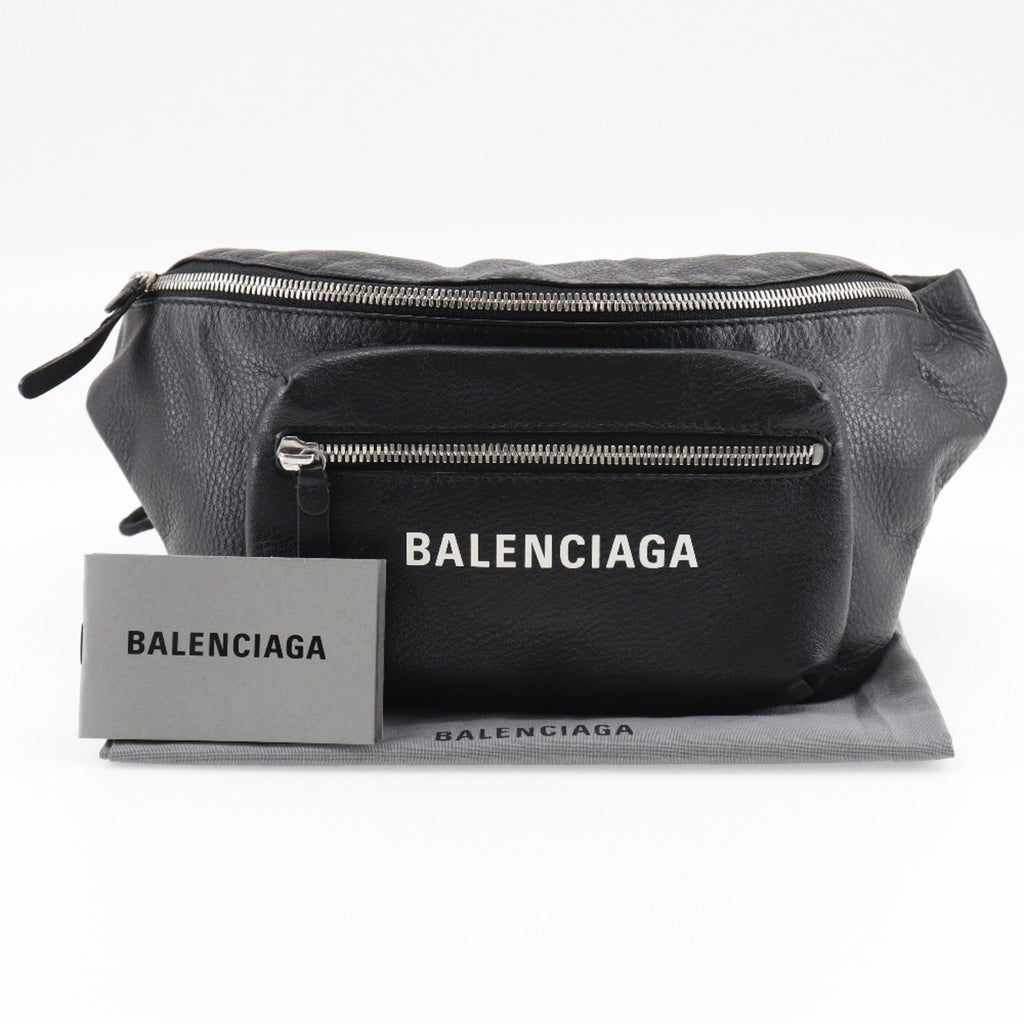 Balenciaga Black Leather Fanny Pack
